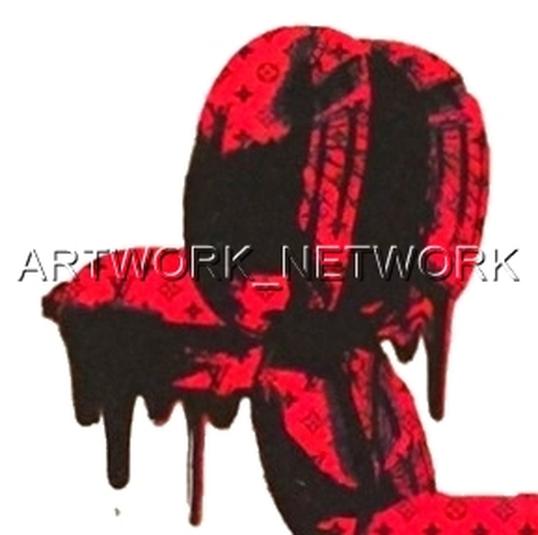 DEATH NYC "Dog" Red - n° A/P - Signed with COA (Edition Artist Proof) kopen? Bied vanaf 1!