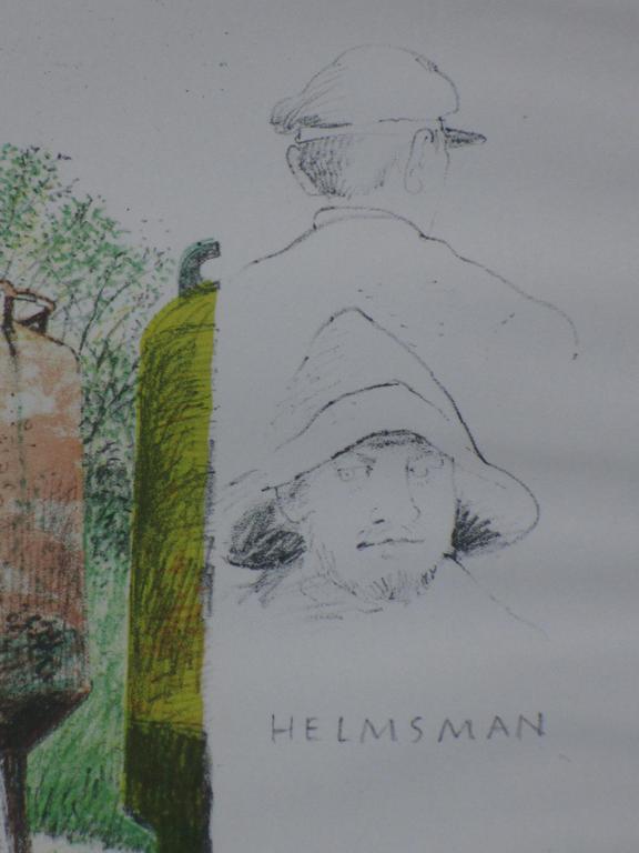 Herman Berserik, Helmsman, Kleurenlitho kopen? Bied vanaf 120!