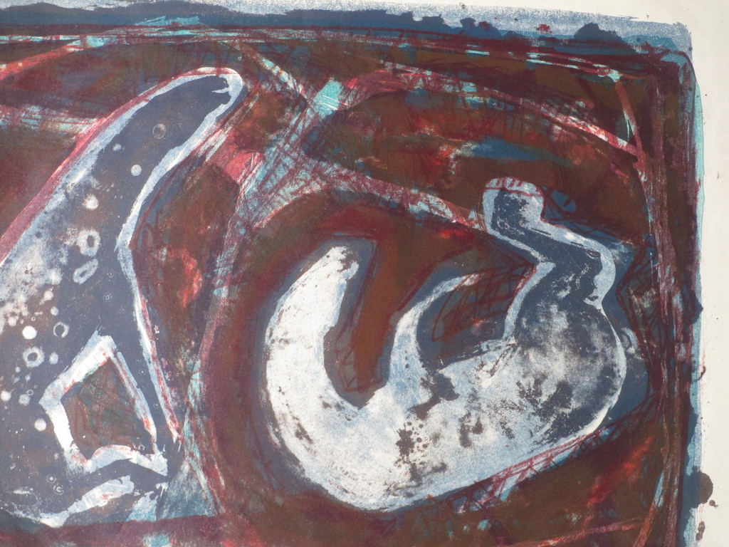 Jan Bezemer, Twee paarden, Kleurenlitho kopen? Bied vanaf 55!