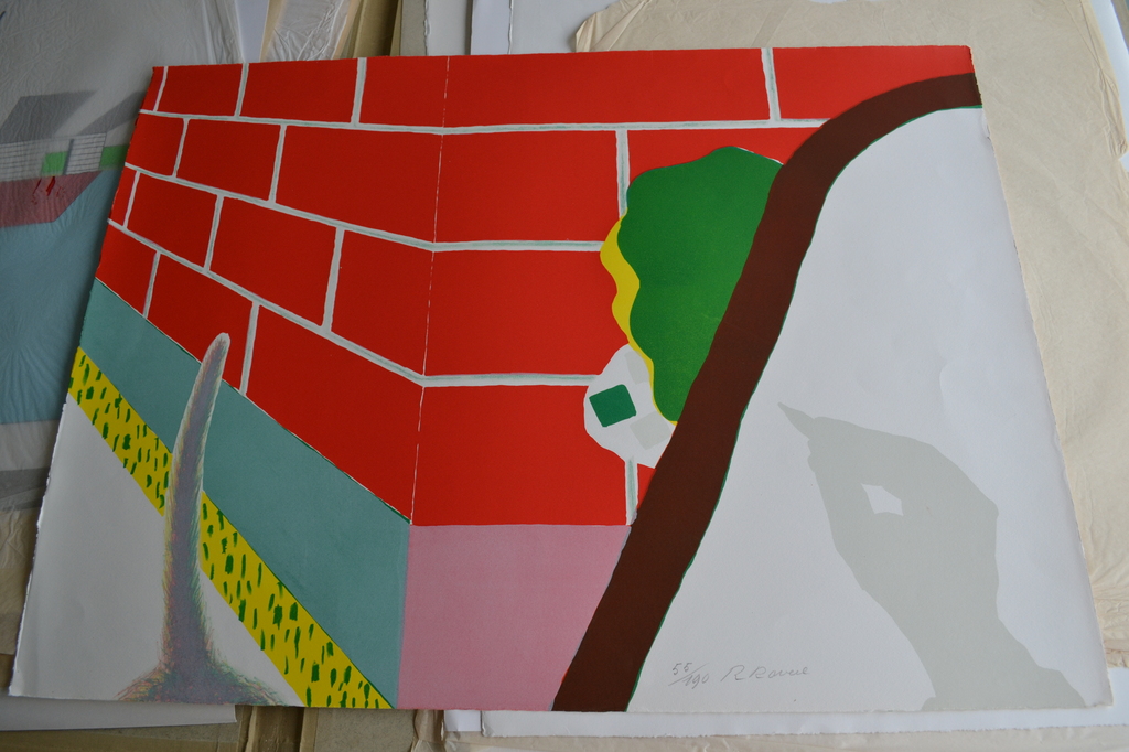 Roger Raveel  - Zonder titel (Kleuren litho Prent 190) kopen? Bied vanaf 650!