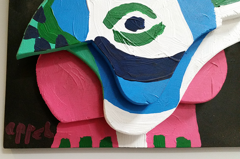 Karel Appel, Sculptuur, Couple in Wood, 1976 kopen? Bied vanaf 4500!