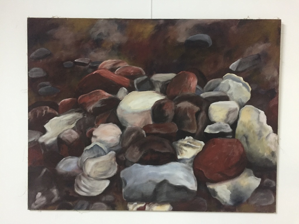 EGIDIUS KNOPS  z.t. 1983 acryl/olieverf op doek. Met boek. kopen? Bied vanaf 1!