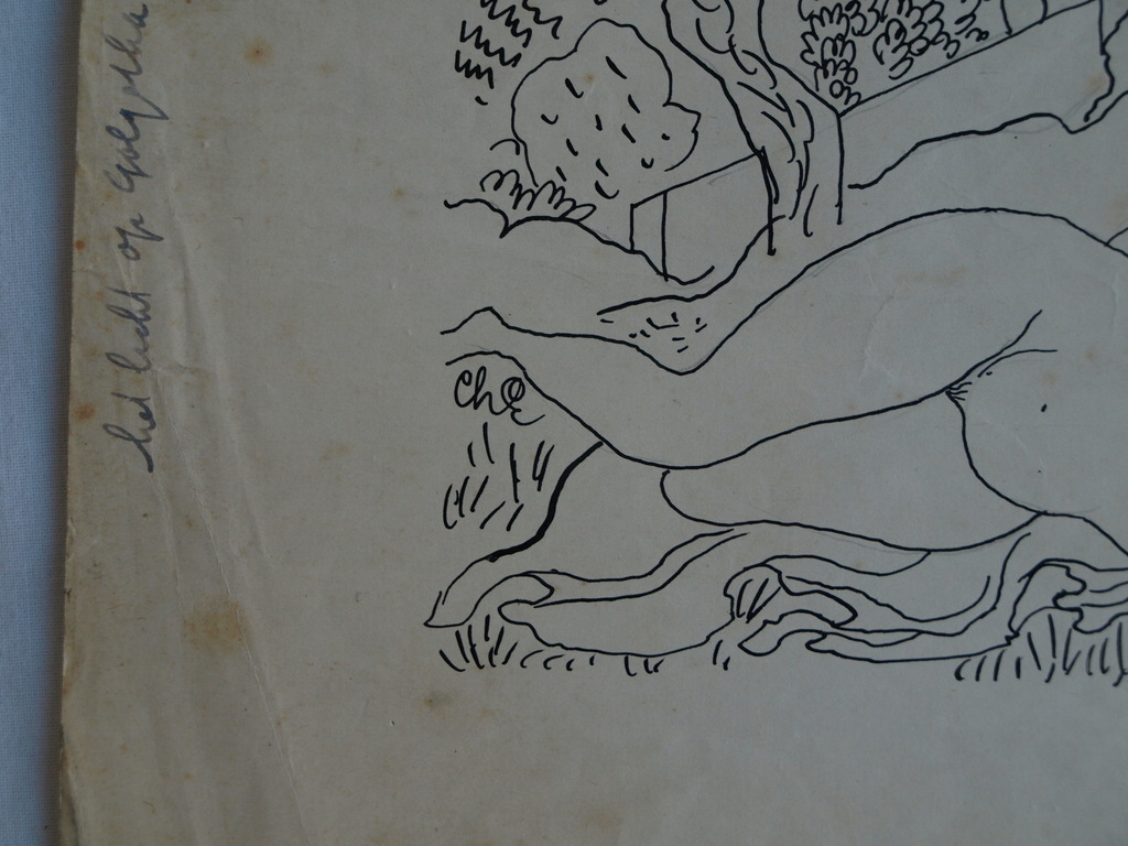 Charles Eyck : Tekening , Het licht achter Golgotha – gesigneerd – ca 1934 kopen? Bied vanaf 1!