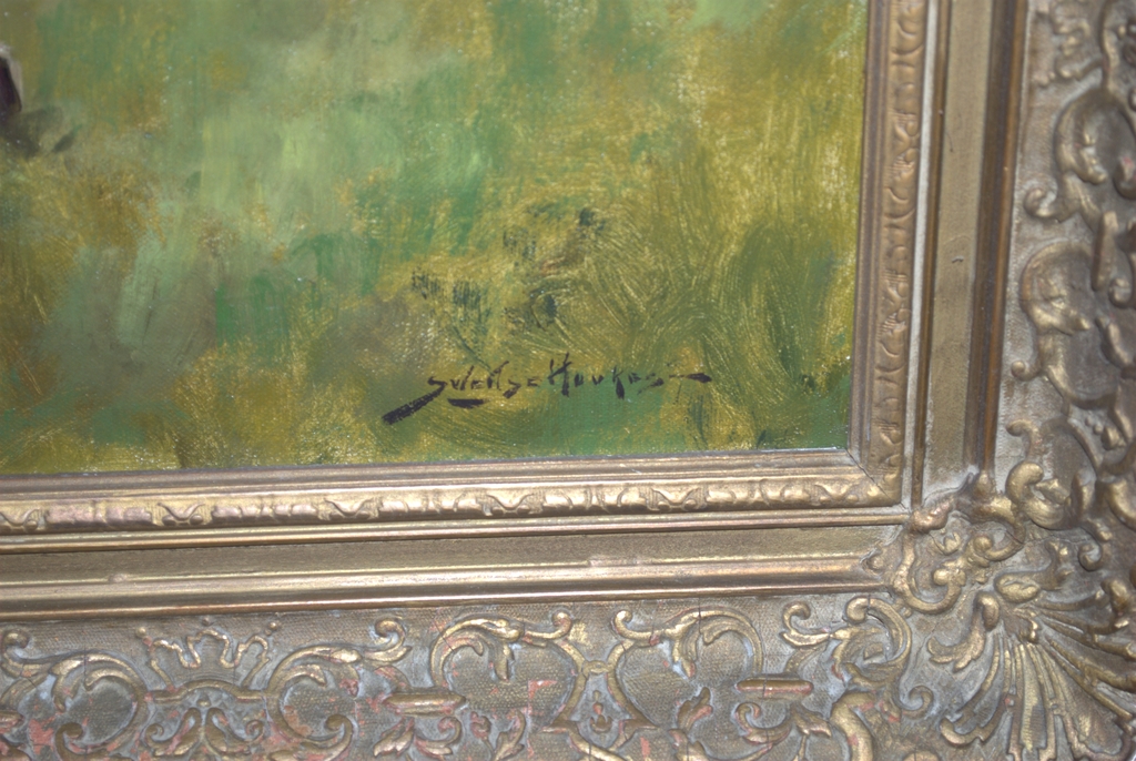 onduidelijk gesigneerd olieverfschilderij in een Heijdenrijk lijst (68x87 cm) kopen? Bied vanaf 60!