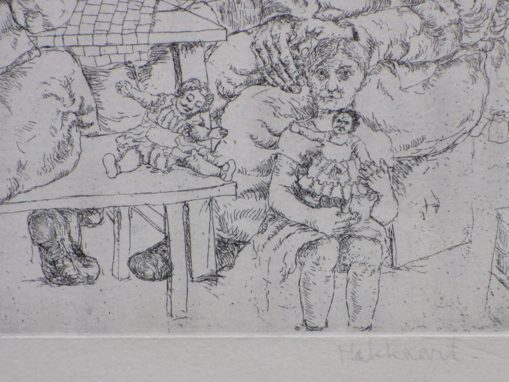 Fer Hakkaart, Leiden op straat, Ets '63 kopen? Bied vanaf 40!