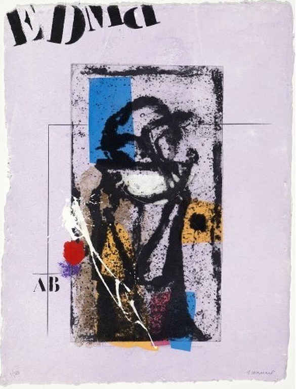 James Coignard: Carborundum gravure, Une buveuse #1219 verkocht voor € 150!