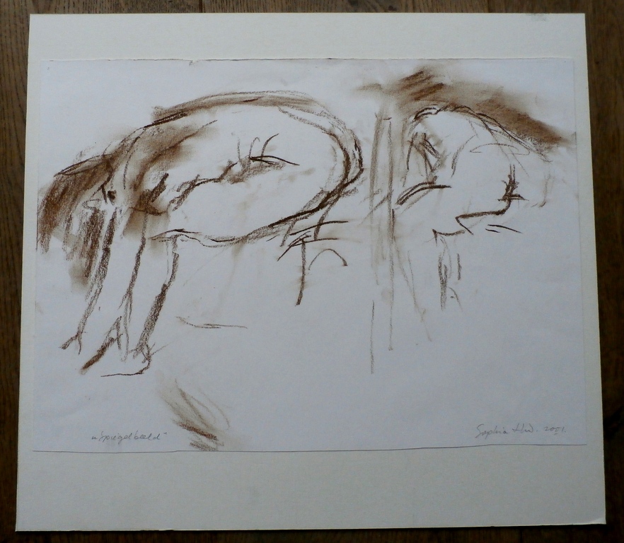 Onbekende kunstenaar - Sophia ....- tekening: in spiegelbeeld kopen? Bied vanaf 1!