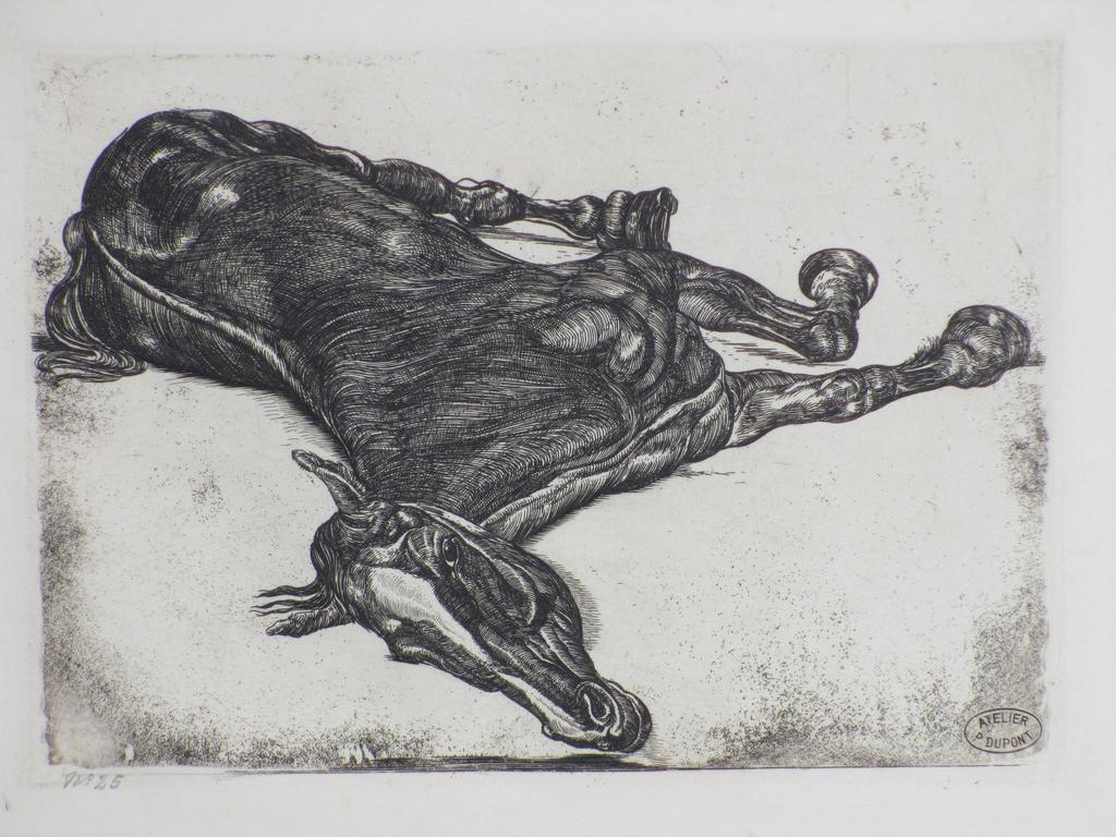 Pieter Dupont, Het doode paard, Ets op koper kopen? Bied vanaf 55!