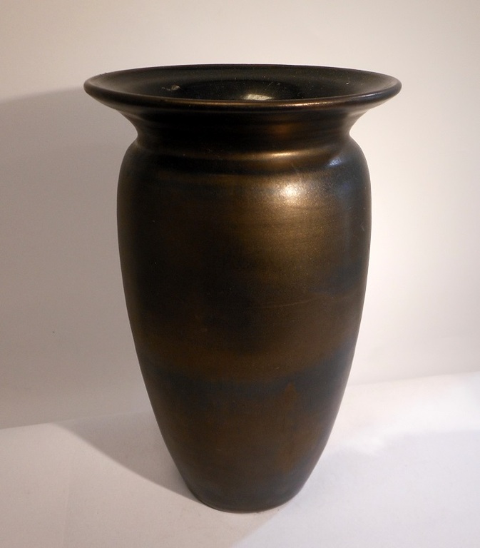 Mobach - aardewerk vaas nummer 515 met brons glazuur kopen? Bied vanaf 10!