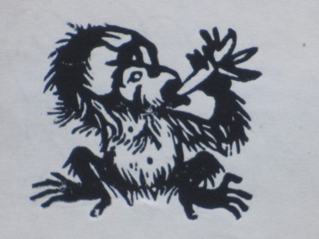 Pieter Pouwels, Aapje met banaan, Houtsnede kopen? Bied vanaf 1!