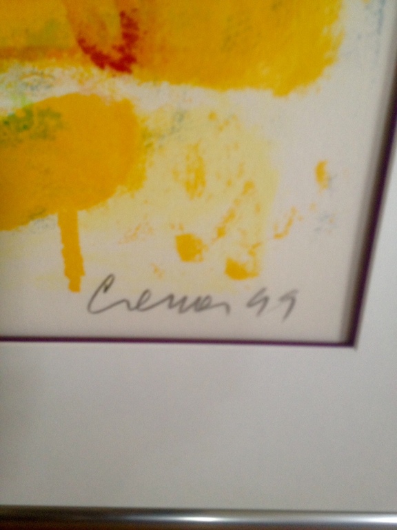 Jan Cremer, zeefdruk, Twee tulpen kopen? Bied vanaf 450!