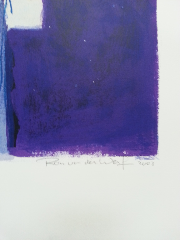 Ron van der Werf, zeefdruk op papier, titel:" Mysterie II" kopen? Bied vanaf 50!