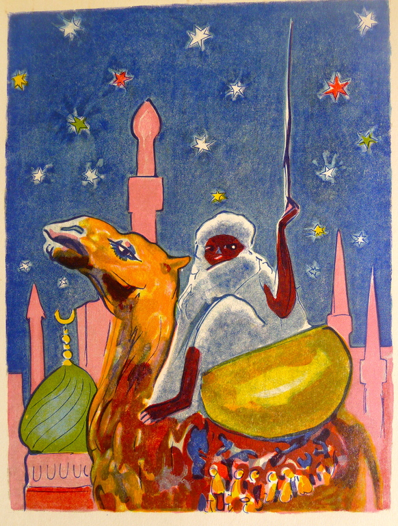 kees van Dongen , een houtgravure  naar aquarel uit 1001 nacht, 1955 . kopen? Bied vanaf 12!