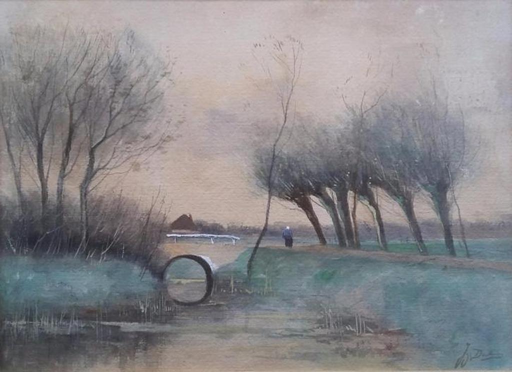 J.H. Doeleman (1848-1913) - Aquarel - gesigneerd kopen? Bied vanaf 75!