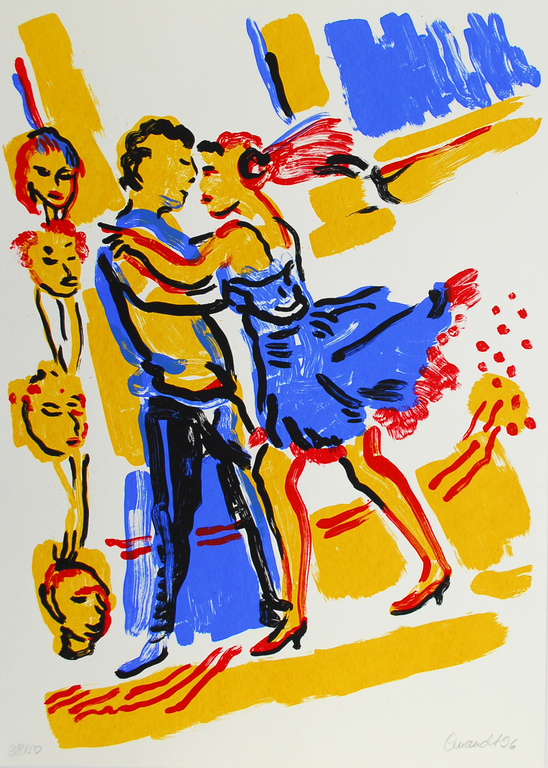 Barbara Quandt, litho, Media luna, 1996 kopen? Bied vanaf 125!
