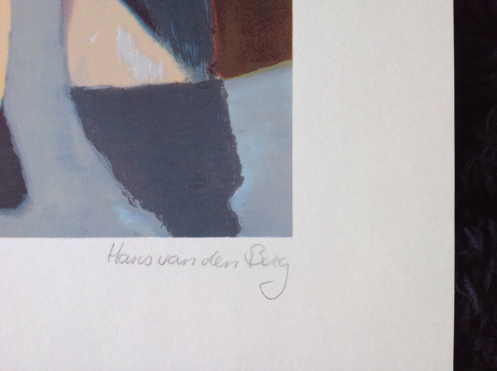 Hans van den Berg; zeefdruk: titel Bordeaux kopen? Bied vanaf 50!