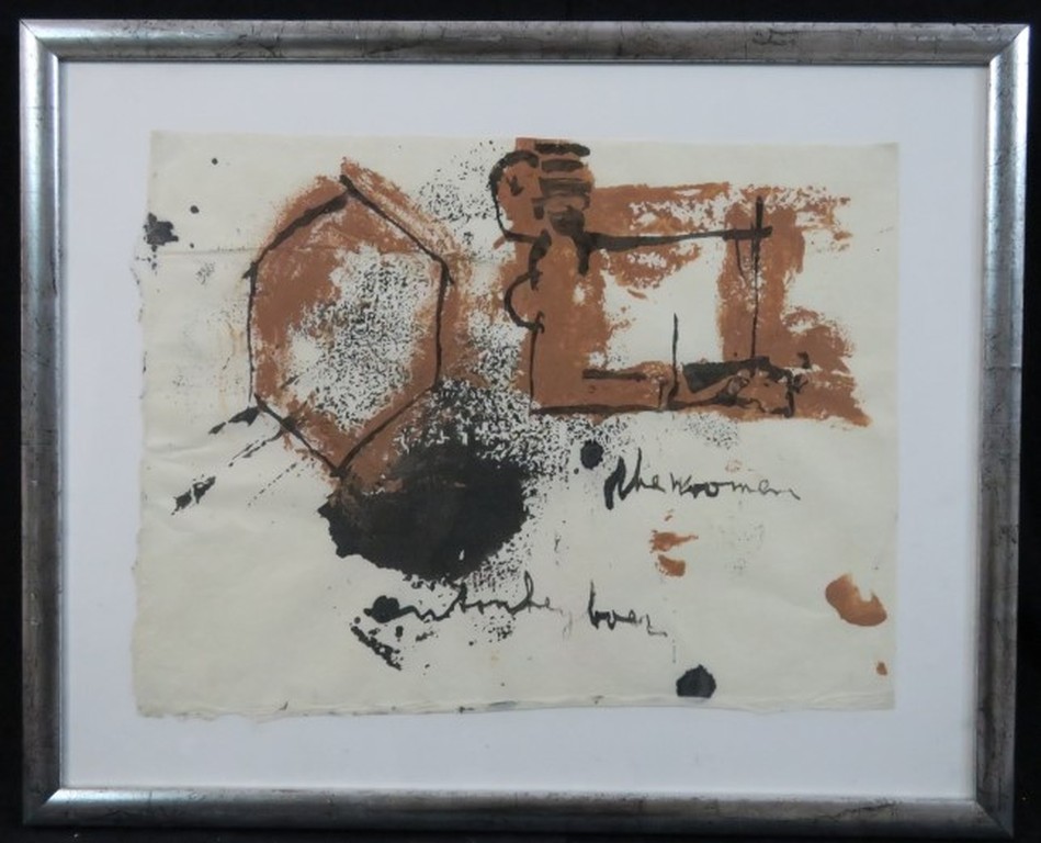 Anton Heyboer: Gouache, The Woman - Ingelijst kopen? Bied vanaf 200!