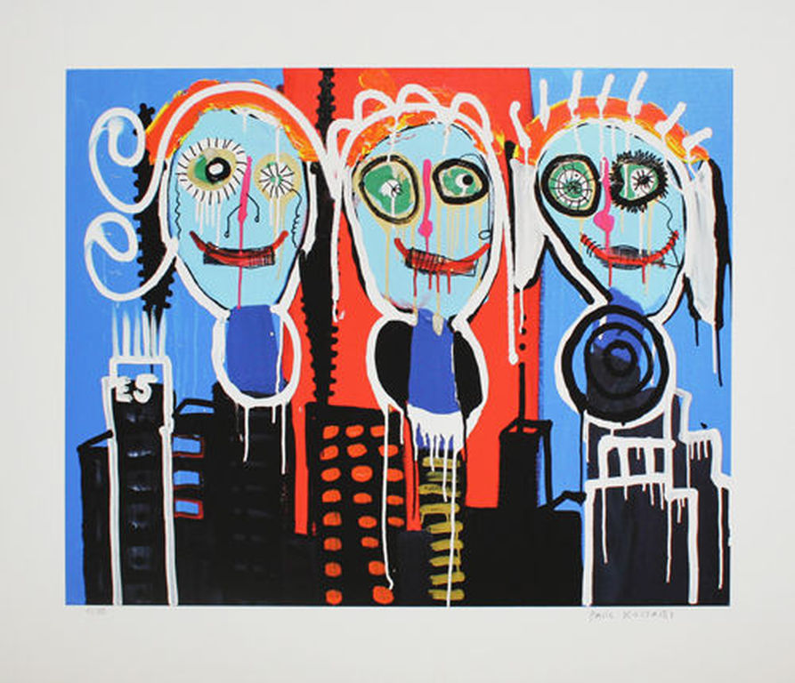 Paul Kostabi, Glicee, "Shut It Down" verkocht voor € 50!