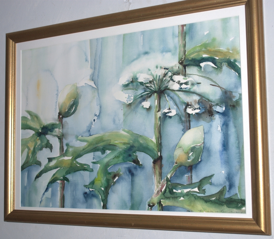 AQUAREL -- 50X70 CM -- FRAAI INGELIJST kopen? Bied vanaf 29!