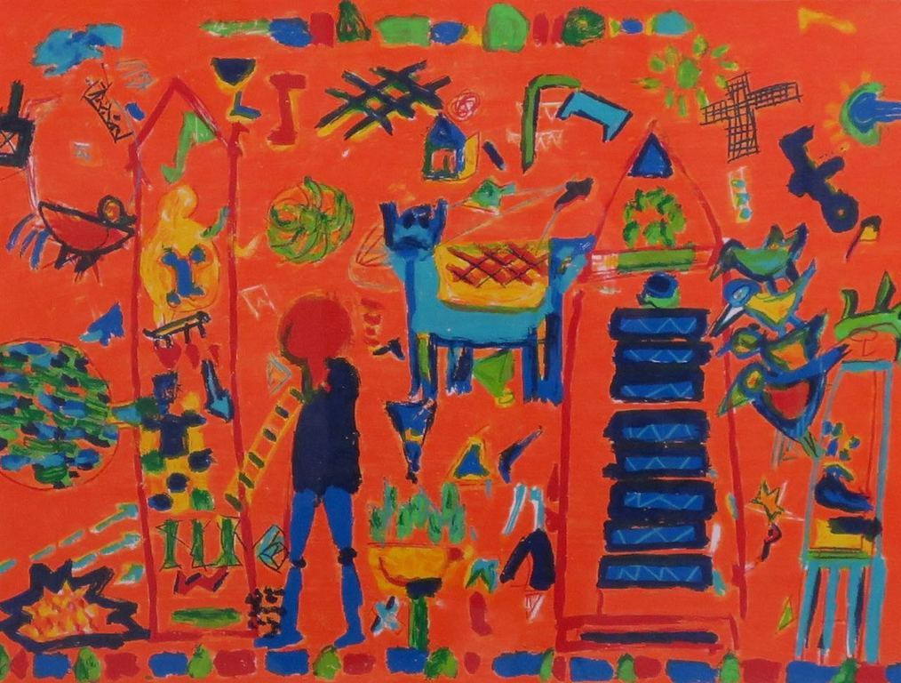 Gertie Janssen: Zeefdruk, Le plat pays II - Ingelijst kopen? Bied vanaf 1!