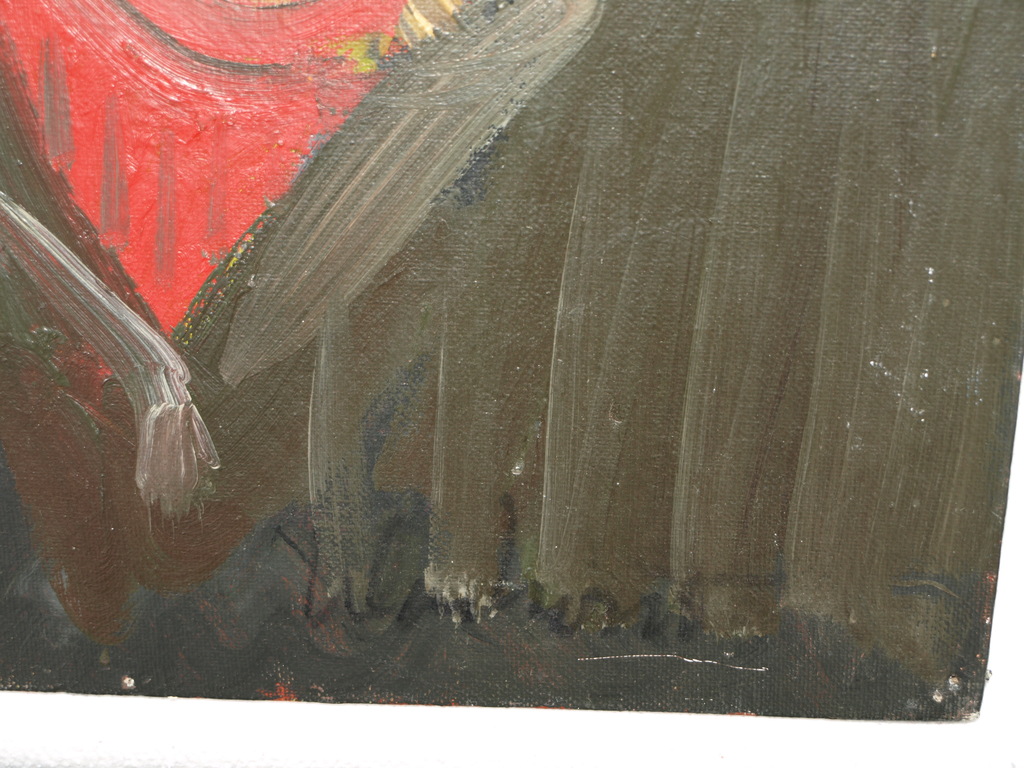 Peter Klashorst : acrylverf op board – Portret blonde vrouw – gesigneerd-ca 1998 kopen? Bied vanaf 50!