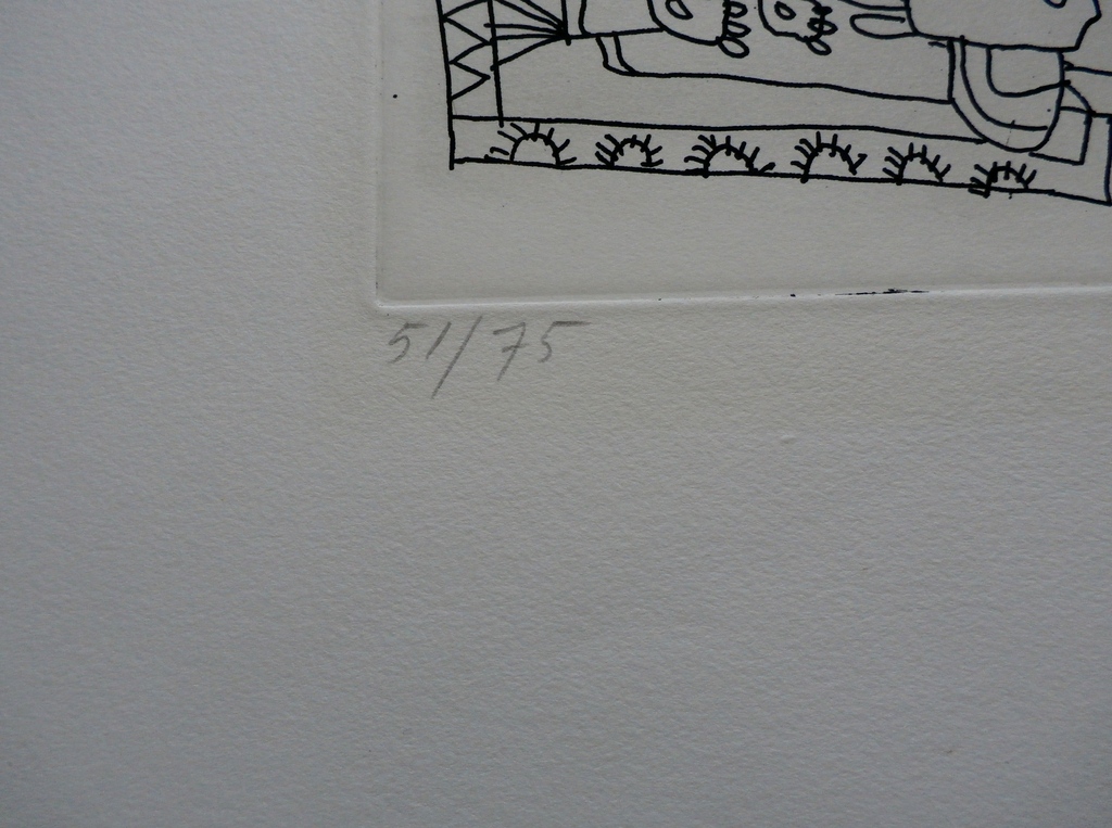 Lucebert - kleurenets/ aquatint: "Heden mijn, morgen dijn" - 1989 kopen? Bied vanaf 275!