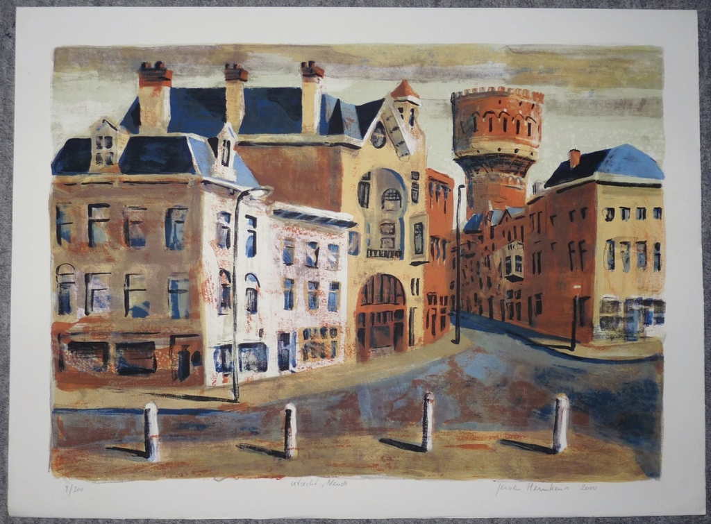 Jeroen Hermkens: Kleurenlitho, Utrecht Neude kopen? Bied vanaf 100!