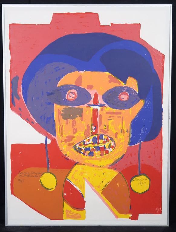 Meertje Kaal: Zeefdruk, Beatrix koningin der Nerderlanden I - Ingelijst kopen? Bied vanaf 1!