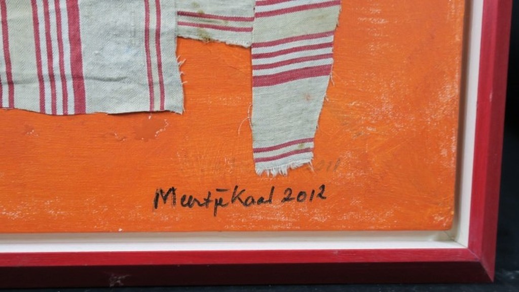 Meertje Kaal: Stof en Acryl op doek, Het roekeloze rendez-vous - Ingelijst kopen? Bied vanaf 1!