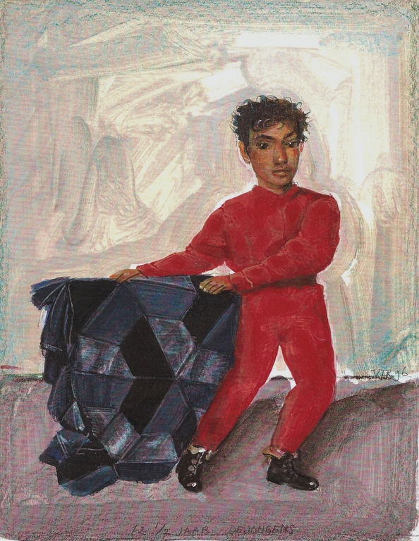 Peter van Poppel, Zeefdruk, 12 1/2 jaar De Jongens, Gesigneerd verkocht voor € 75!