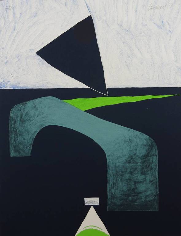 Hans Landsaat: Zeefdruk, Zonder titel verkocht voor € 41!