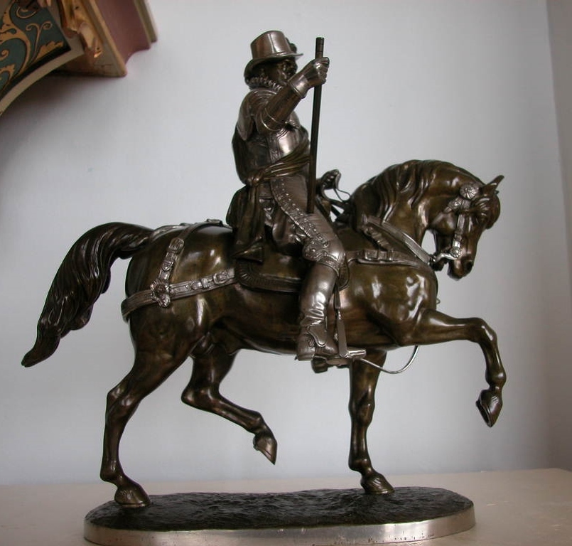 Willem van Oranje.bronzen beeld. gesigneerd en gietersmerk Susse freres,19e eeuw kopen? Bied vanaf 1850!