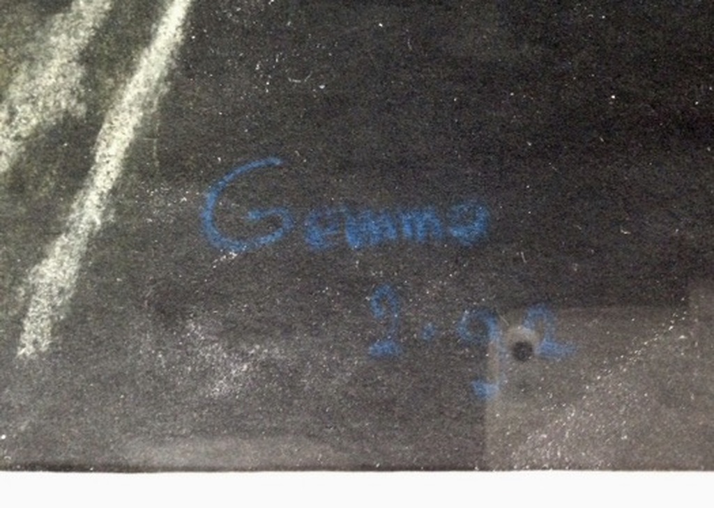 Prachtige krijttekening gesigneerd Gemma 1992 - 51 x 41 cm. kopen? Bied vanaf 1!