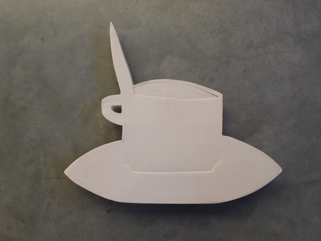 Klaas Gubbels, Multiple van keramiek, 2015, gesigneerd verkocht voor € 150!