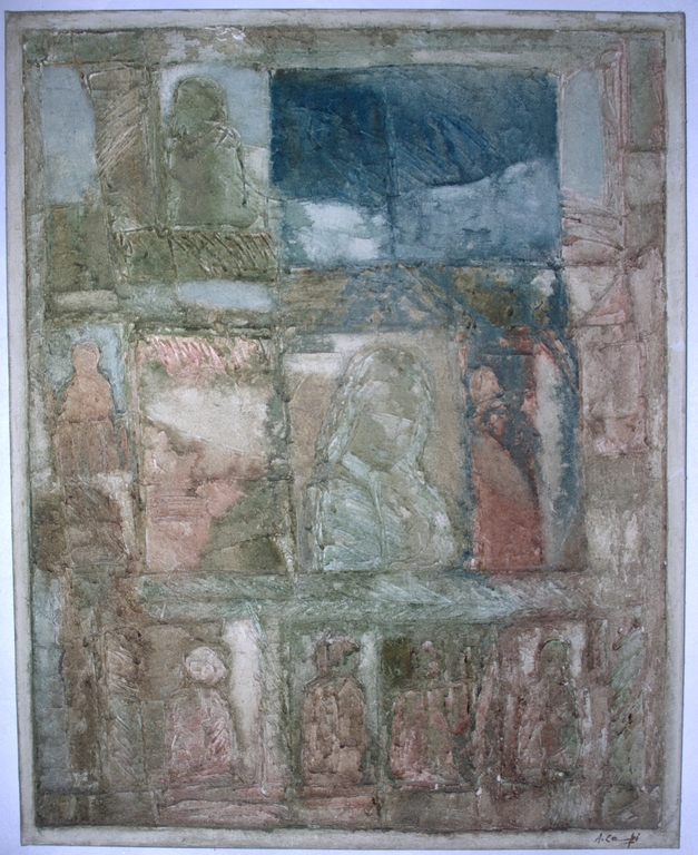 Reliëf I - olieverf op linnen 100x80 cm kopen? Bied vanaf 199!