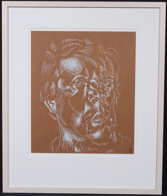 Philip Akkerman: Zeefdruk, De onzichtbare man - Ingelijst kopen? Bied vanaf 40!