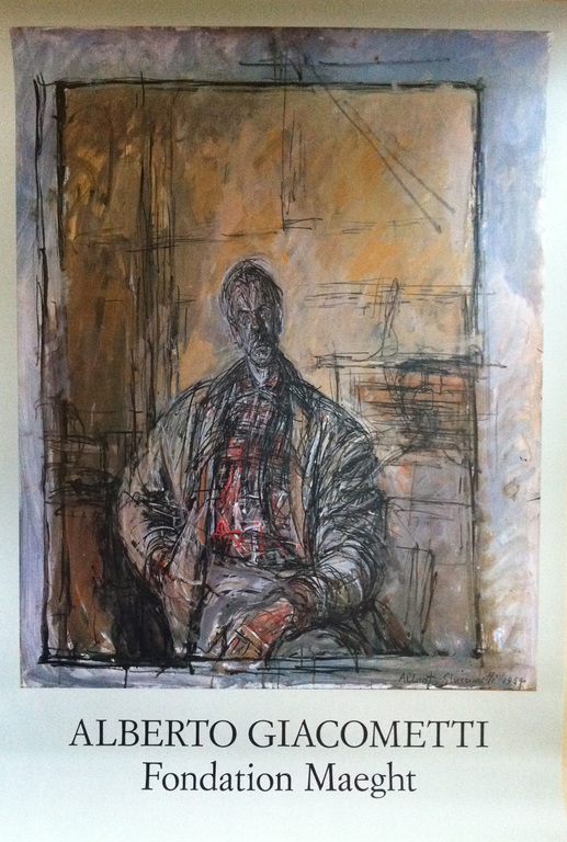 Alberto Giacometti: prachtig affiche in 4 kleurendruk verkocht voor € 40!