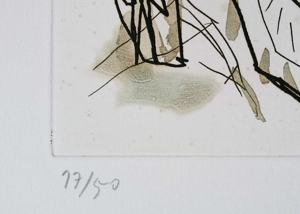 Jan Voss - Abstracte compositie, aquatint ets kopen? Bied vanaf 125!