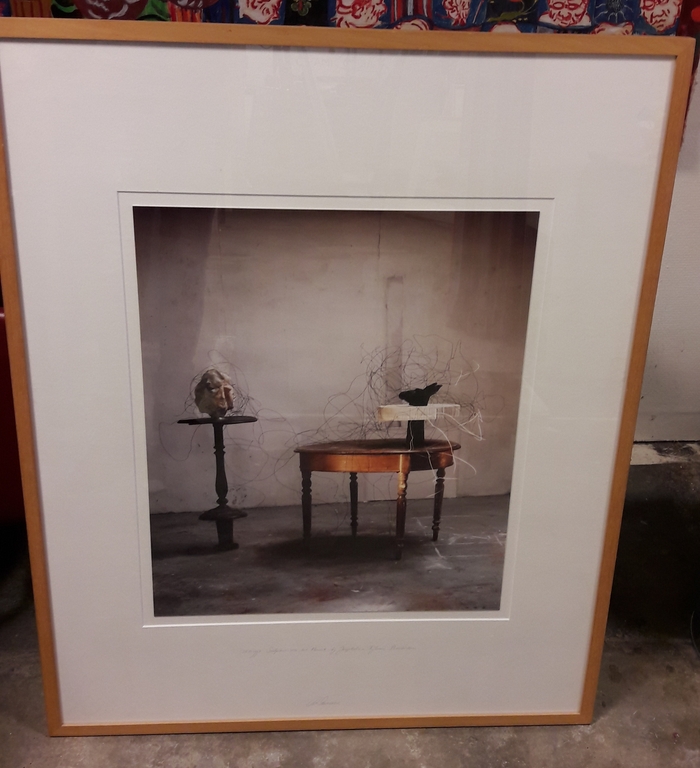 Ton Zwerver , fotografie (groot) , Sculptuur voor het moment, gesigneerd verkocht voor € 275!