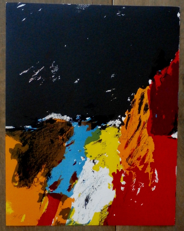 Eugene Brands - litho: streaming against black - 1968 kopen? Bied vanaf 225!