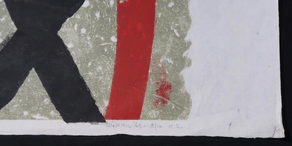 Jef Diederen: Litho op Rijstpapier, Z.T. kopen? Bied vanaf 35!