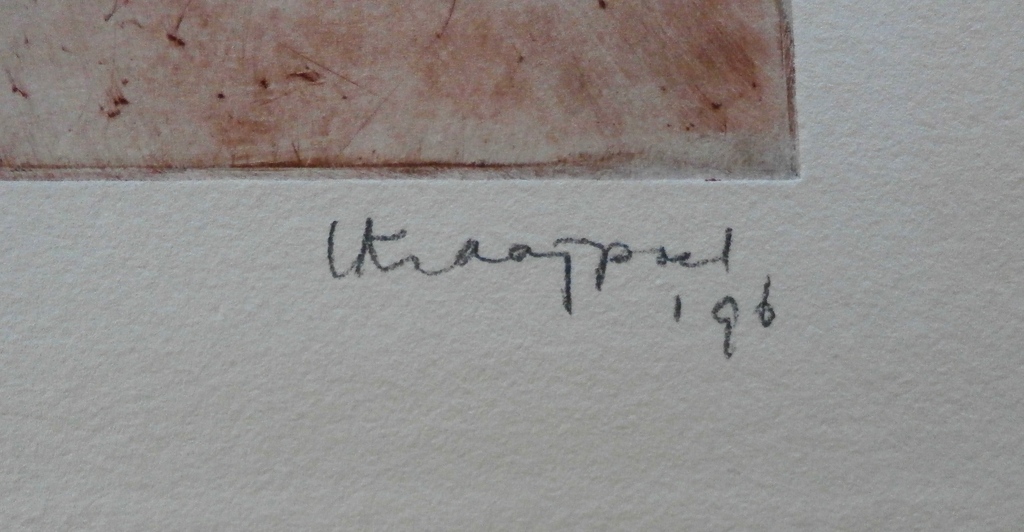 Liesbeth Kraaijpoel - ets: Man achter vleugel en vrouwelijke zangeres - 1996 kopen? Bied vanaf 45!