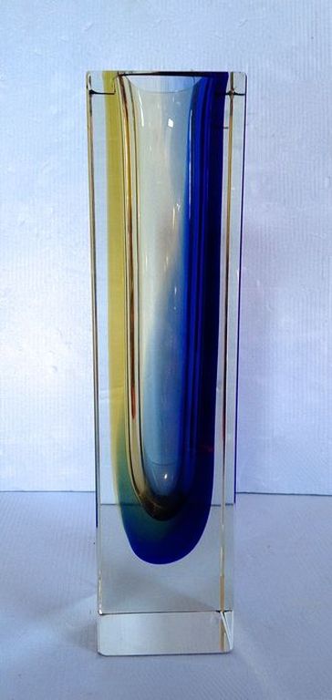 Murano glas - Grote Sommerso blokvaas -Tweede helft 20e eeuw, Italië kopen? Bied vanaf 39!