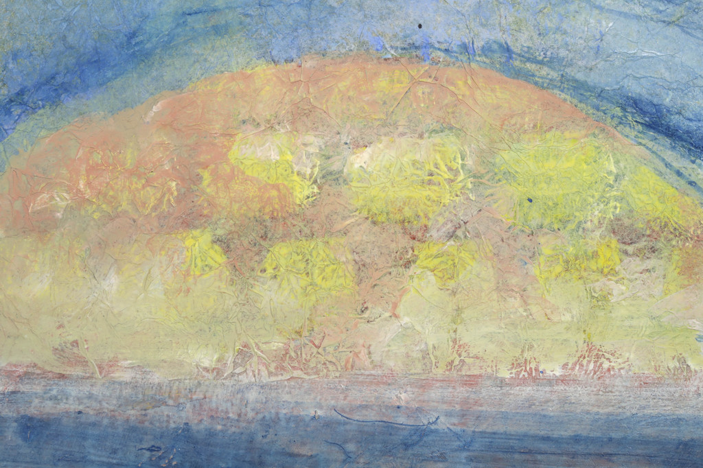 Joep Goeting: Gouache, Vogel boven eilanden kopen? Bied vanaf 50!