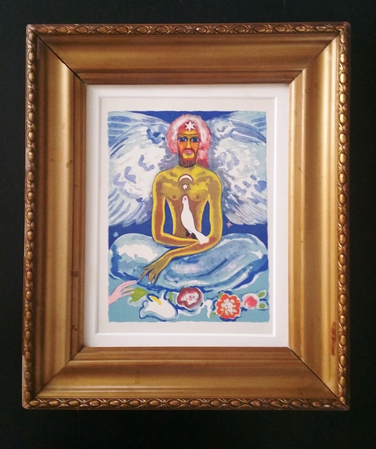 Kees van Dongen, Originele houtgravure uit 1955  verkocht voor € 50!