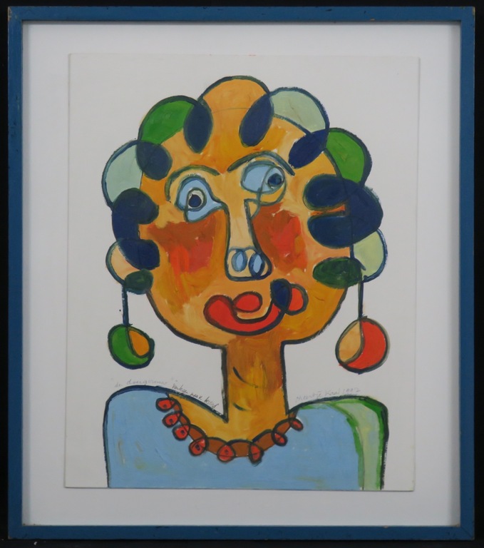 Meertje Kaal: Acryl op papier, De dwergvrouw, verlegen maar beslisd  kopen? Bied vanaf 1!