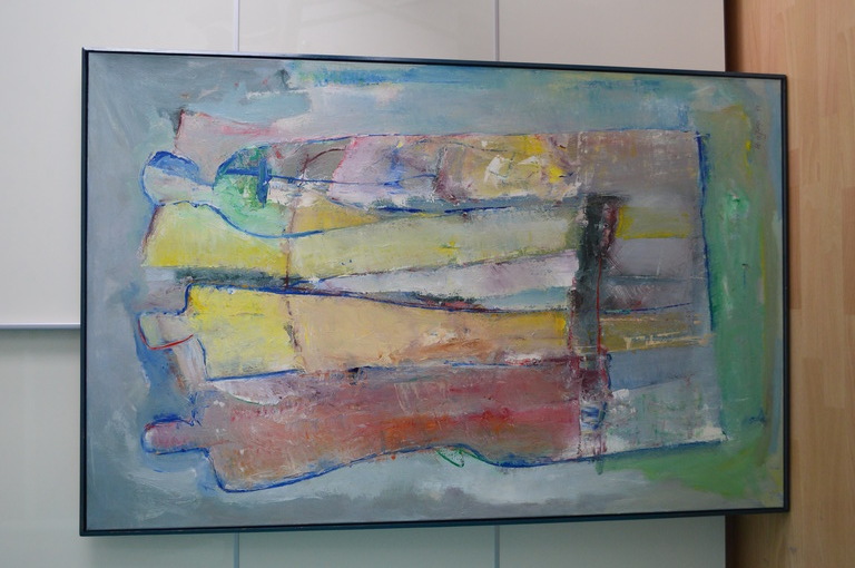 A.H. de Jonge, oliepaneel,  kopen? Bied vanaf 500!