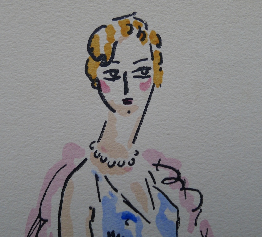 Kees van Dongen,"La Parisienne",Nouvelle van Gerard Bauer,met pochoir op Arches. kopen? Bied vanaf 350!