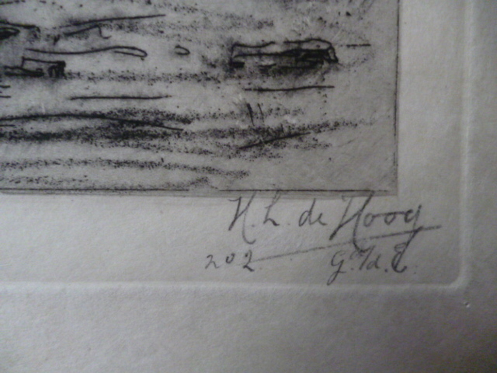 H.L. de Hoog - ets - Afgeknotte molen Kralingen kopen? Bied vanaf 35!