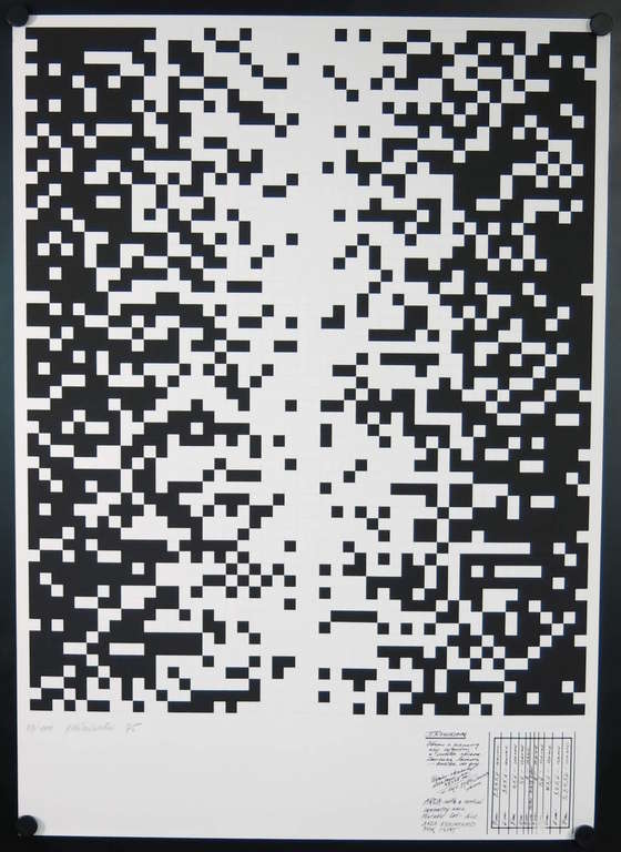 Ryszard Winiarski: Zeefdruk, Zonder titel (Geometrisch patroon) kopen? Bied vanaf 200!